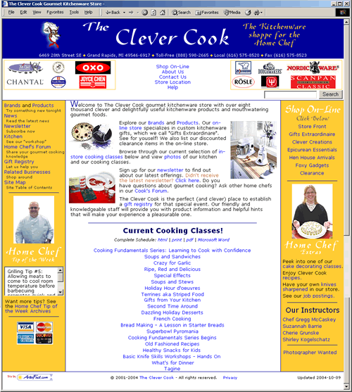 Clever Cook Screen Shot. Click to go to site.